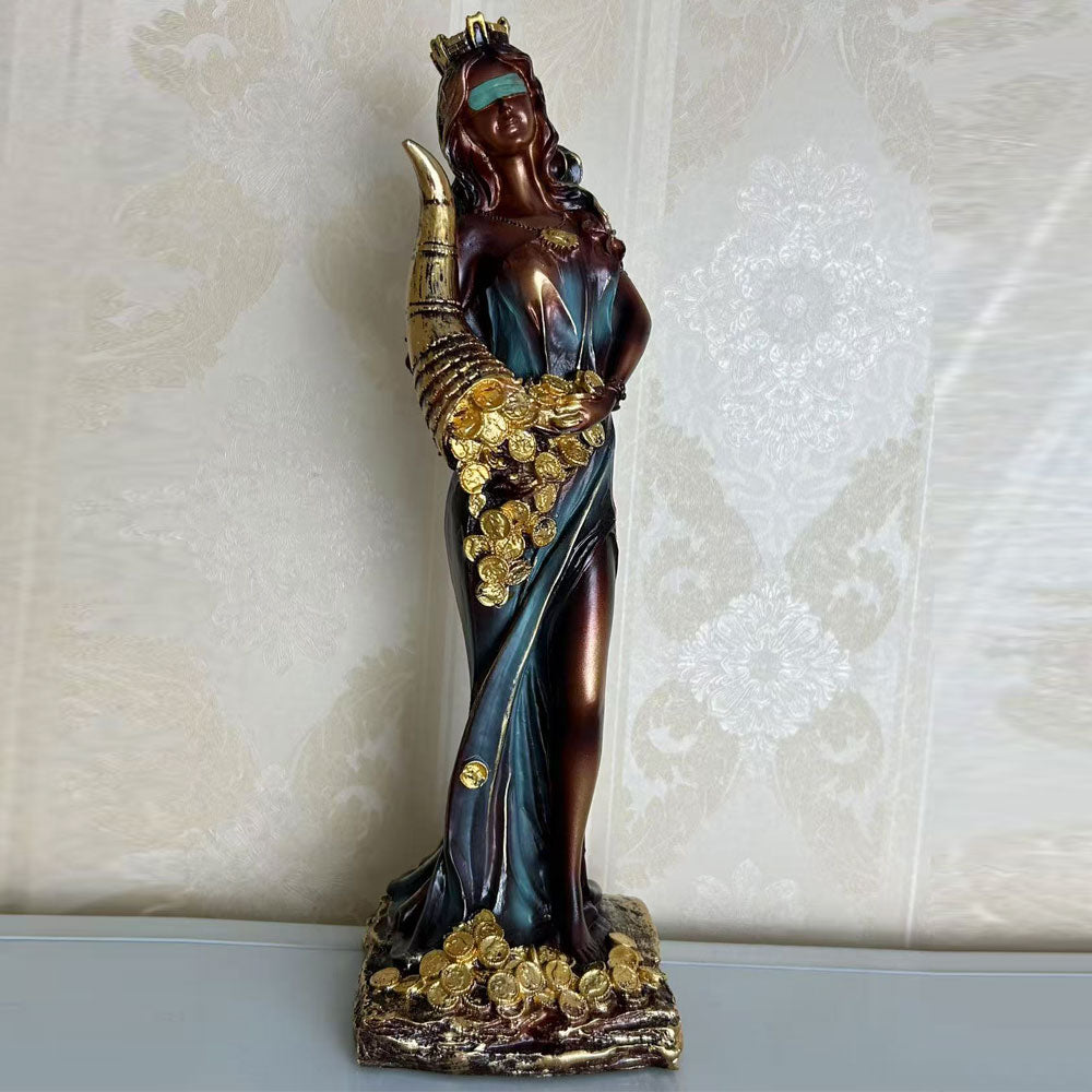 Statue of Buena Fortuna, the Goddess of Fortune and Wealth