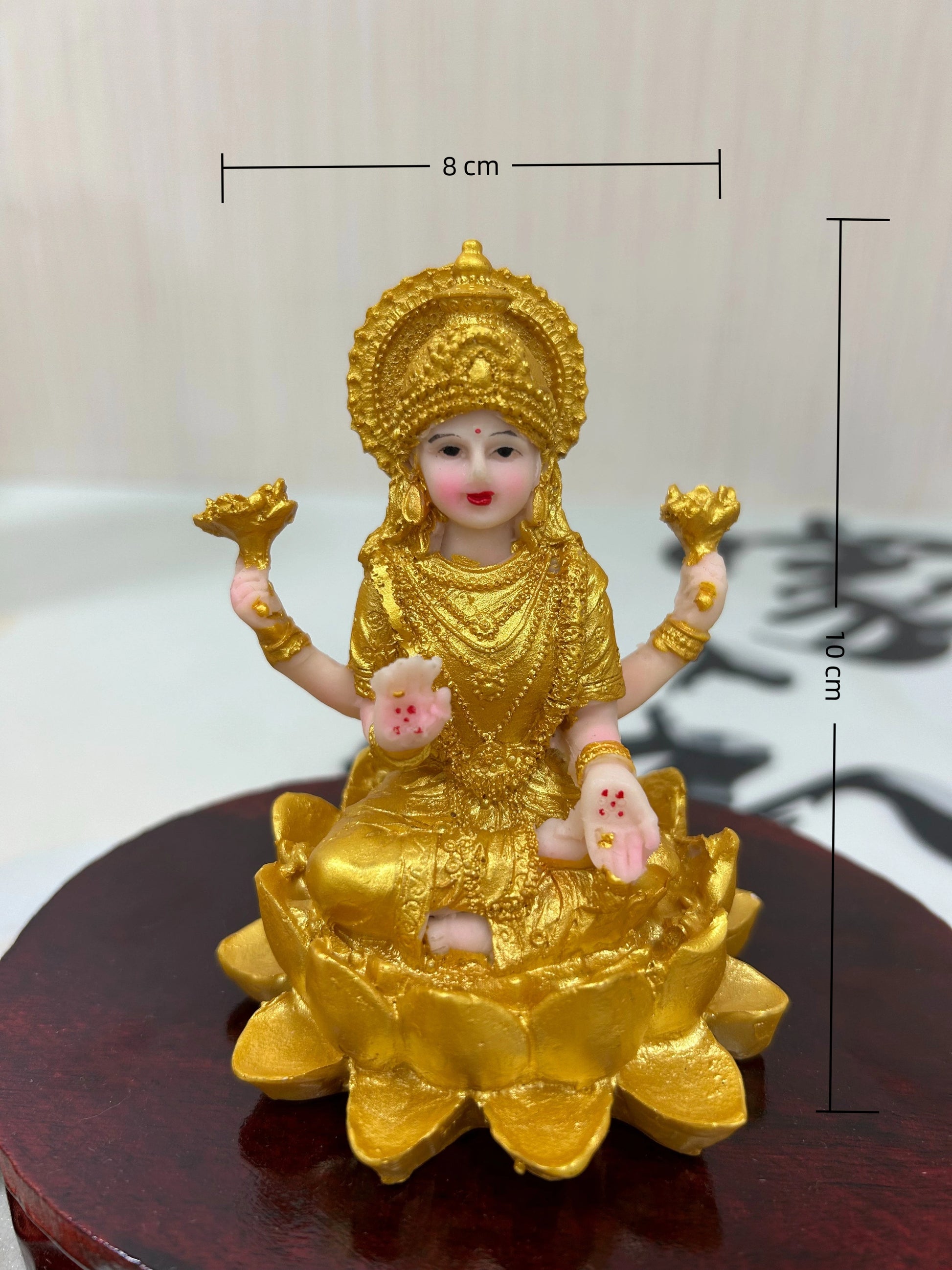 8cm Bring Blessings Home - Handcrafted Lakshmi Idol for Wealth & Joy