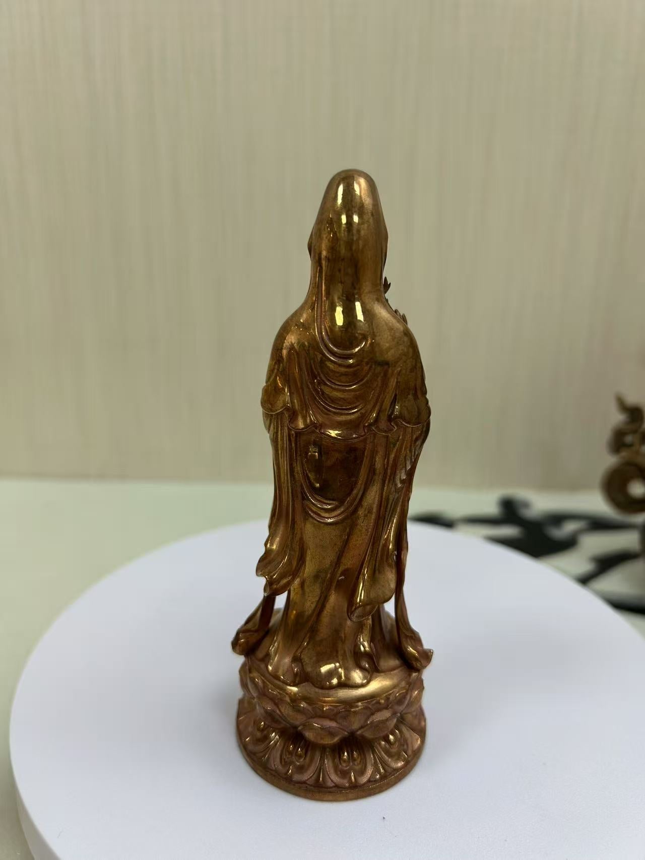 copper Buddha Statues of Guanyin Bodhisattva 5* 14.5cm