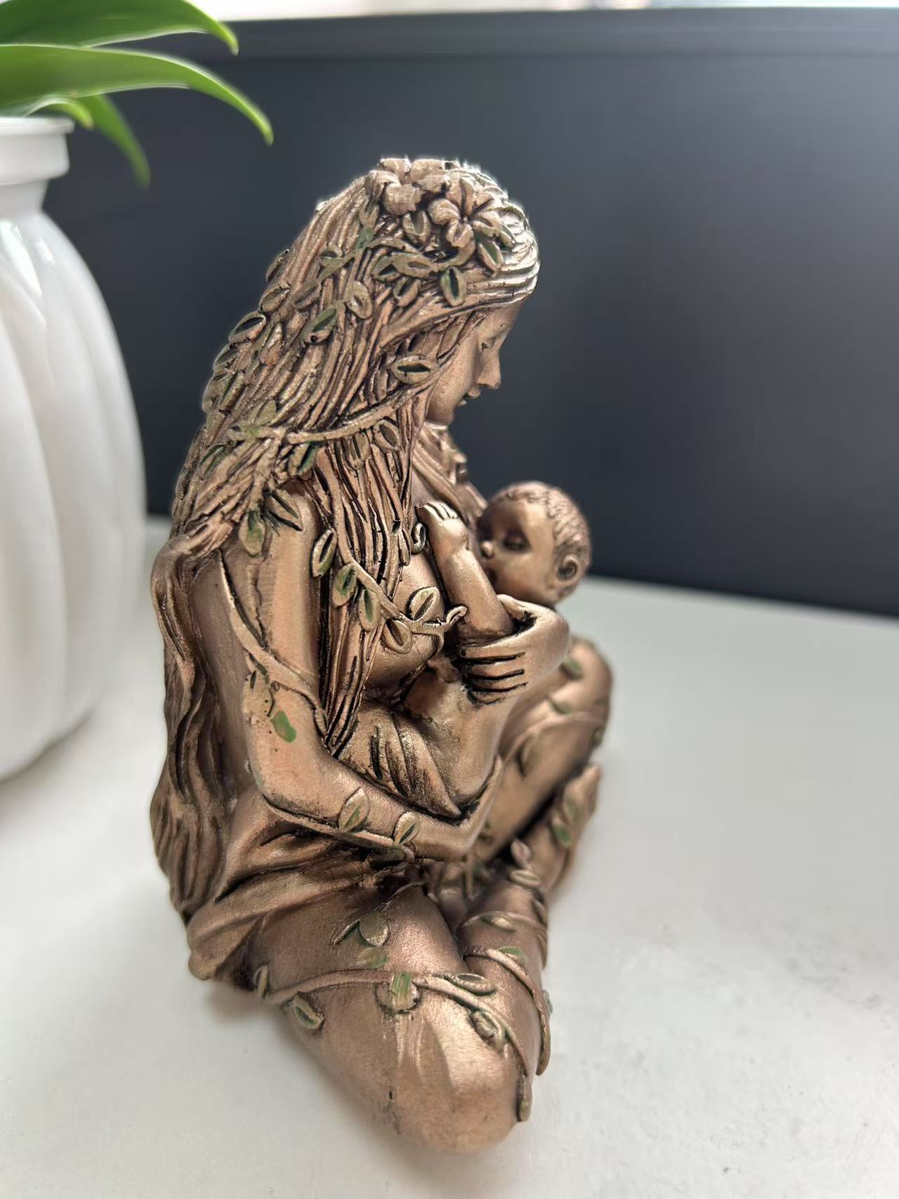 Earth mother statue, home decor,