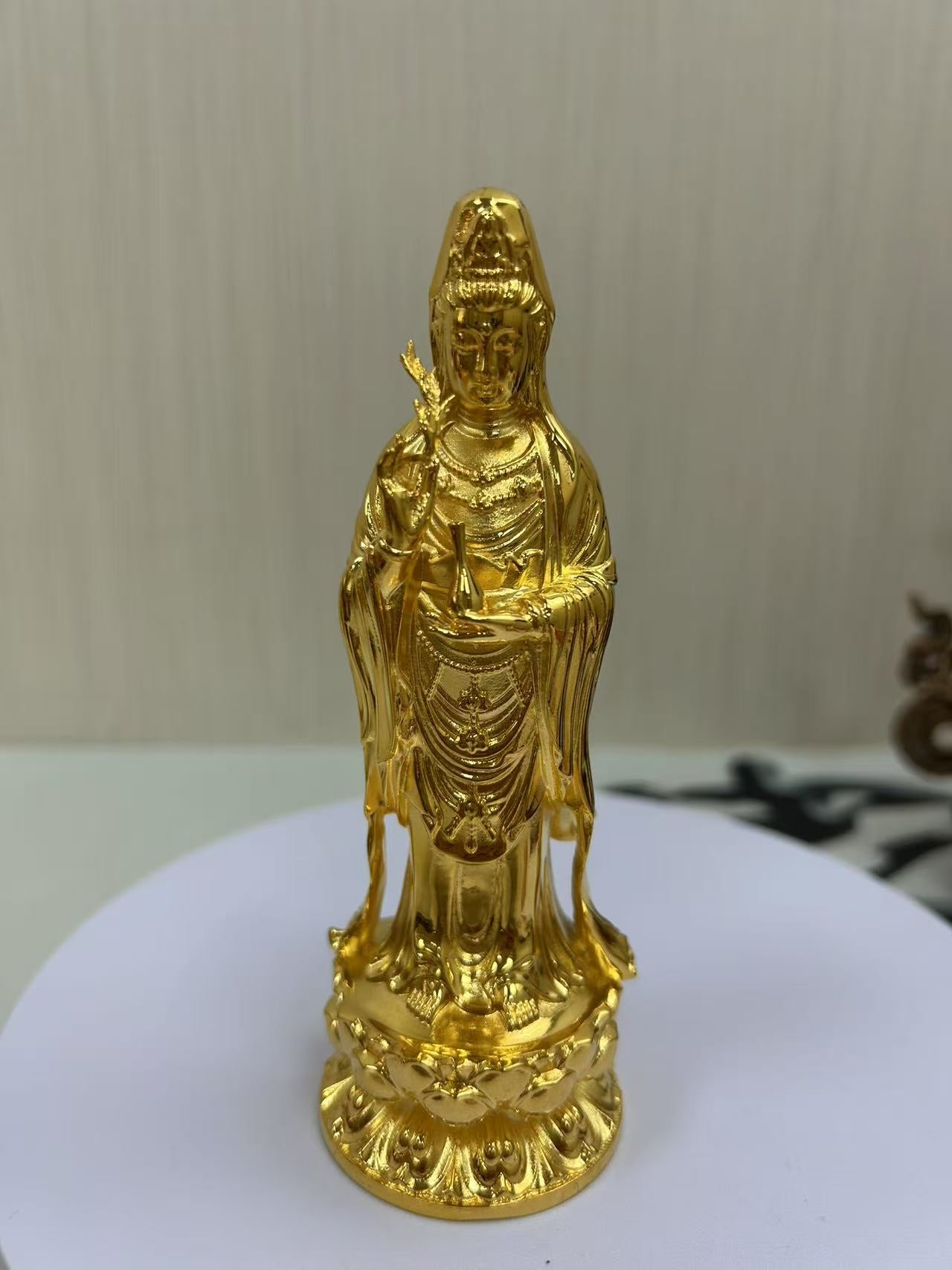 copper Buddha Statues of Guanyin Bodhisattva 5* 14.5cm