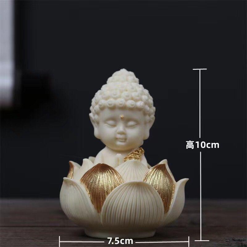 Bodhi lotus flower ornaments, Sakyamuni Buddha statue car interior ornaments, home decoration ornaments, religious Buddha statue