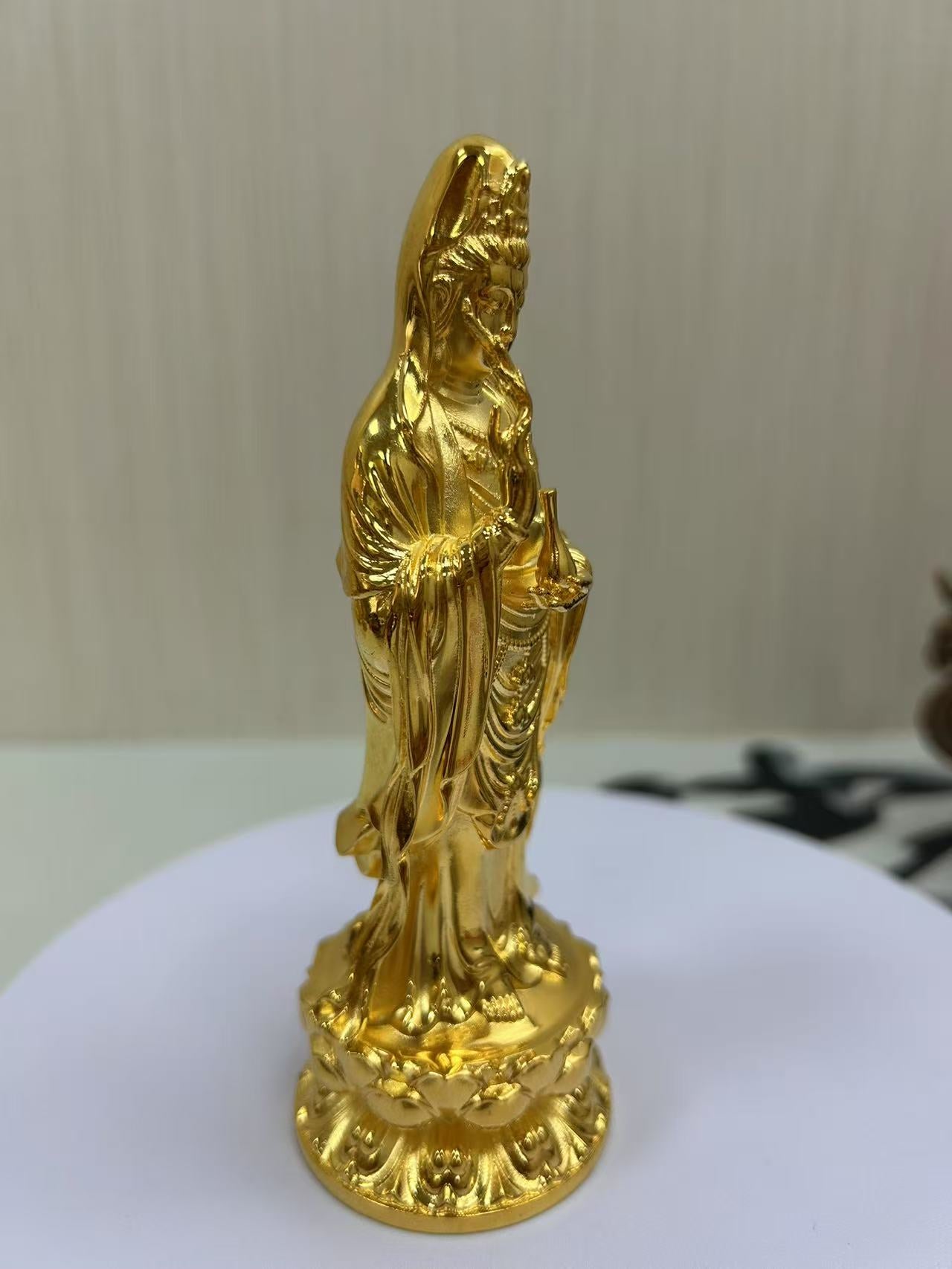 copper Buddha Statues of Guanyin Bodhisattva 5* 14.5cm