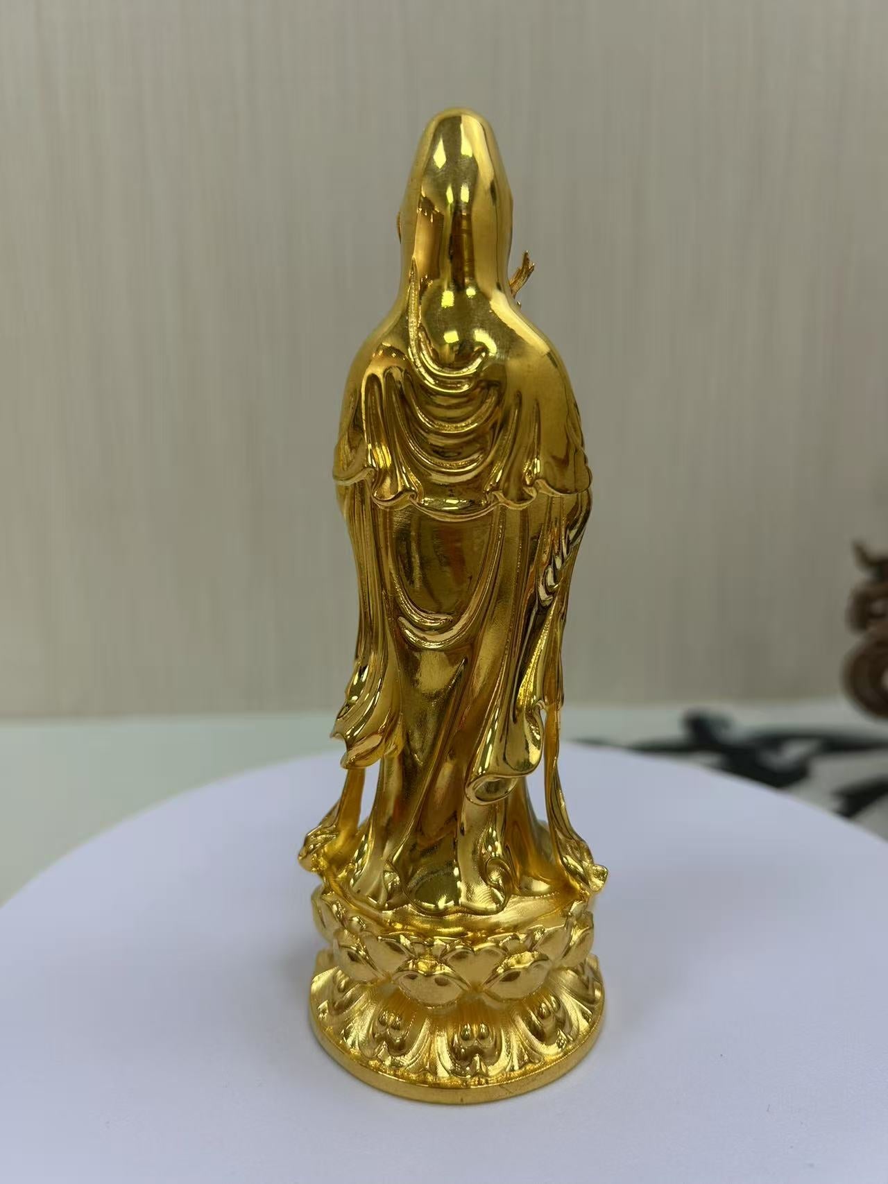 copper Buddha Statues of Guanyin Bodhisattva 5* 14.5cm