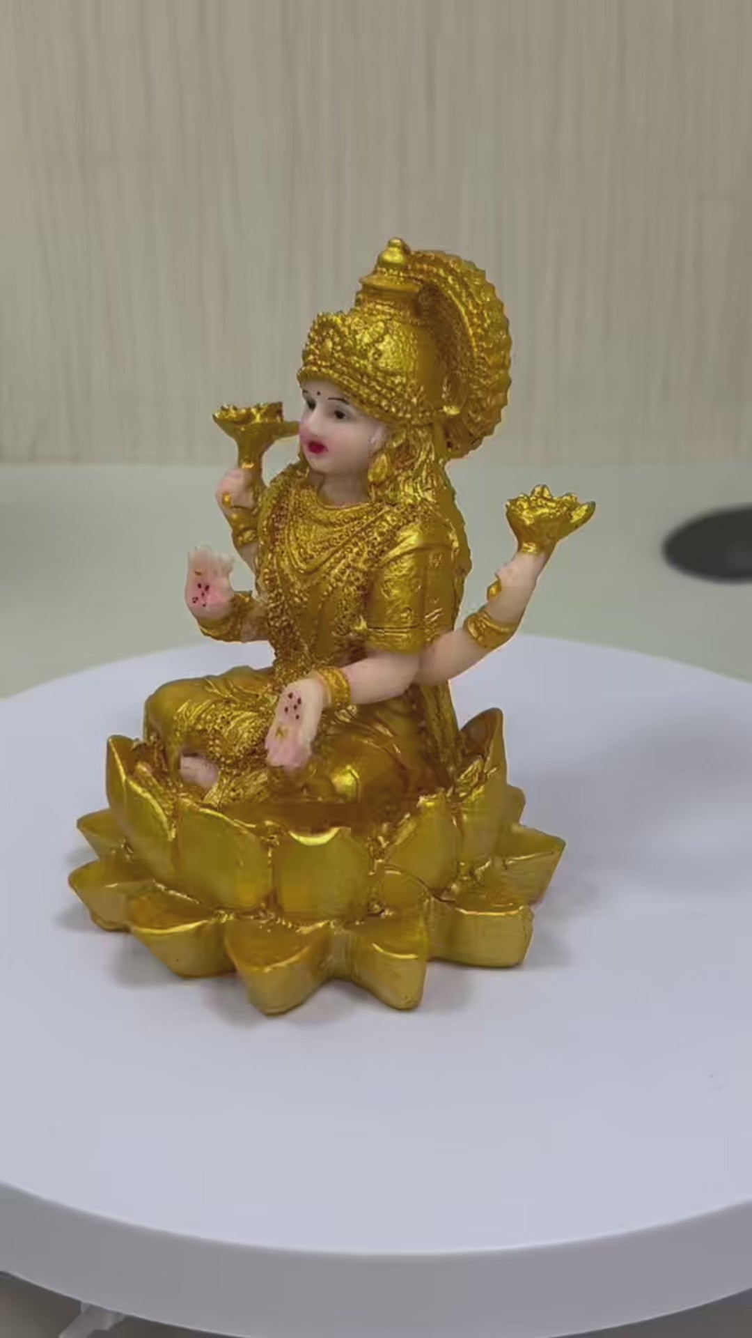 8cm Bring Blessings Home - Handcrafted Lakshmi Idol for Wealth & Joy