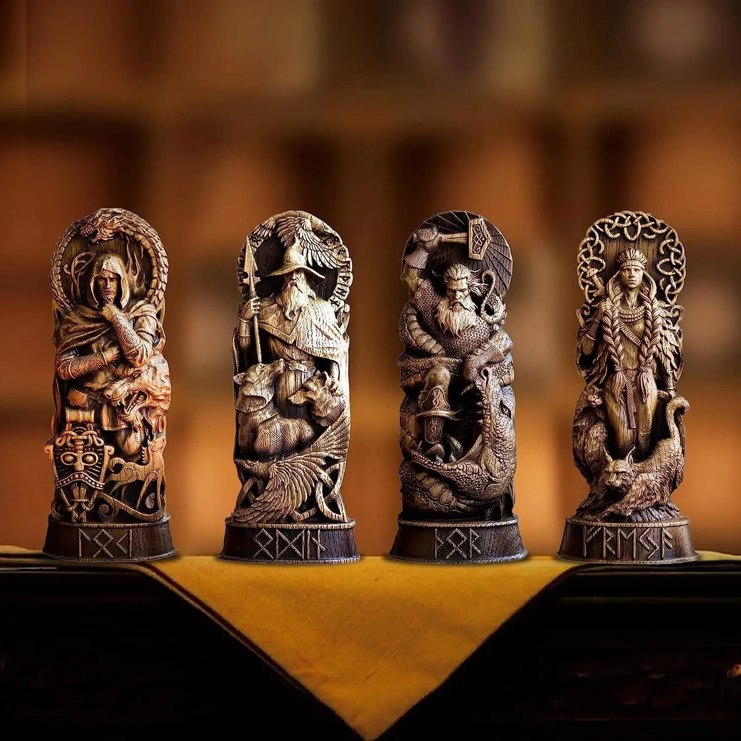 Statue of Thor / Loki / Freyja, the War Goddess - European Deity Statue, Home Decoration