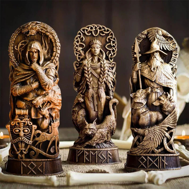 Statue of Thor / Loki / Freyja, the War Goddess - European Deity Statue, Home Decoration