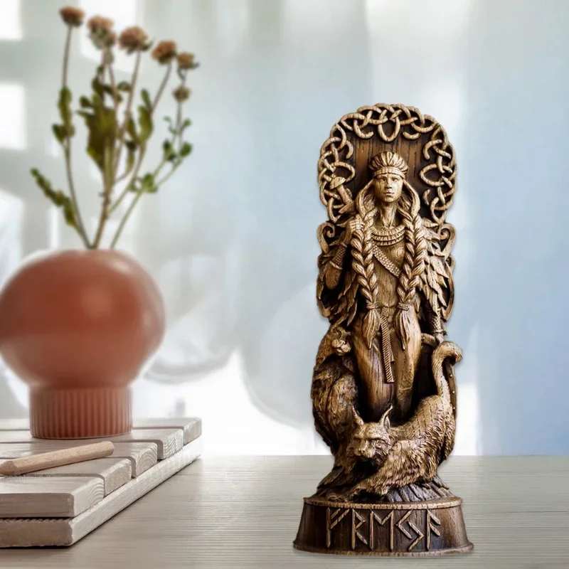 Statue of Thor / Loki / Freyja, the War Goddess - European Deity Statue, Home Decoration