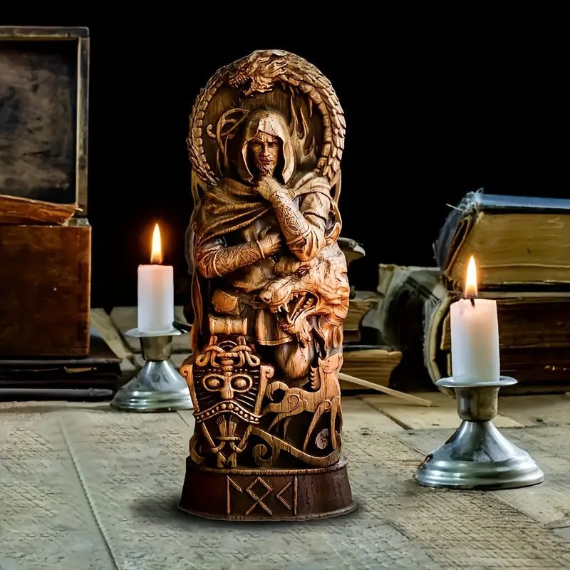 Statue of Thor / Loki / Freyja, the War Goddess - European Deity Statue, Home Decoration
