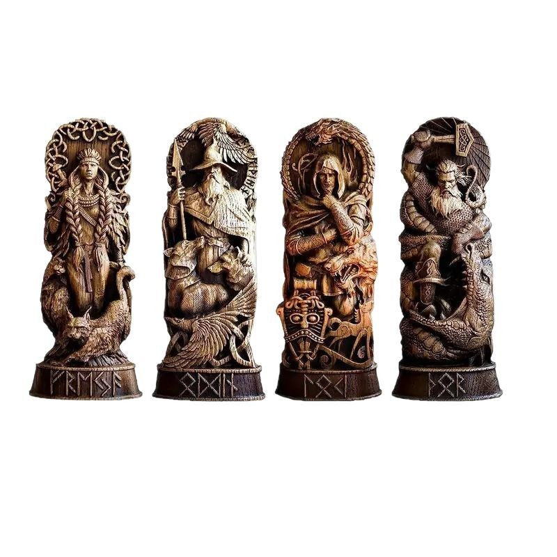 Statue of Thor / Loki / Freyja, the War Goddess - European Deity Statue, Home Decoration