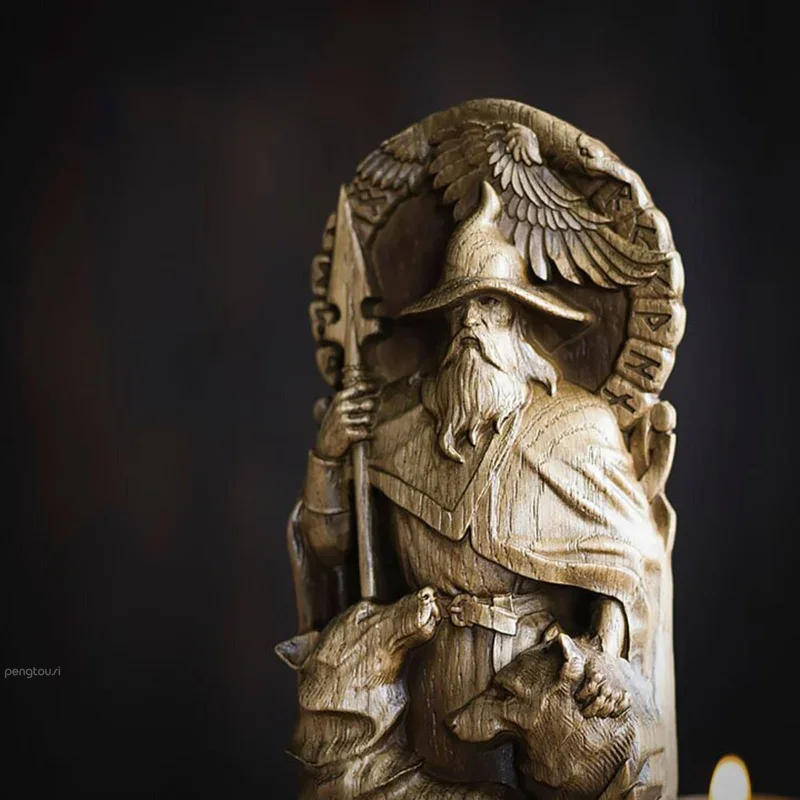 Statue of Thor / Loki / Freyja, the War Goddess - European Deity Statue, Home Decoration