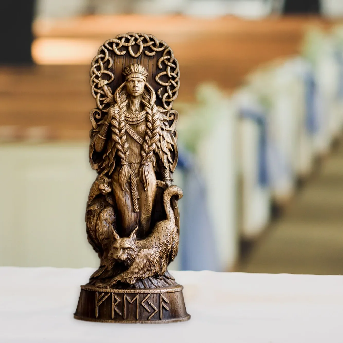 Statue of Thor / Loki / Freyja, the War Goddess - European Deity Statue, Home Decoration