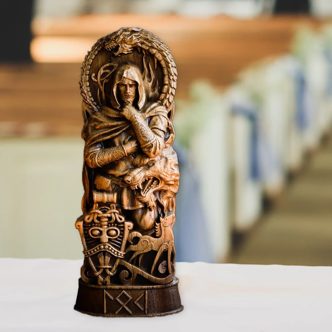 Statue of Thor / Loki / Freyja, the War Goddess - European Deity Statue, Home Decoration