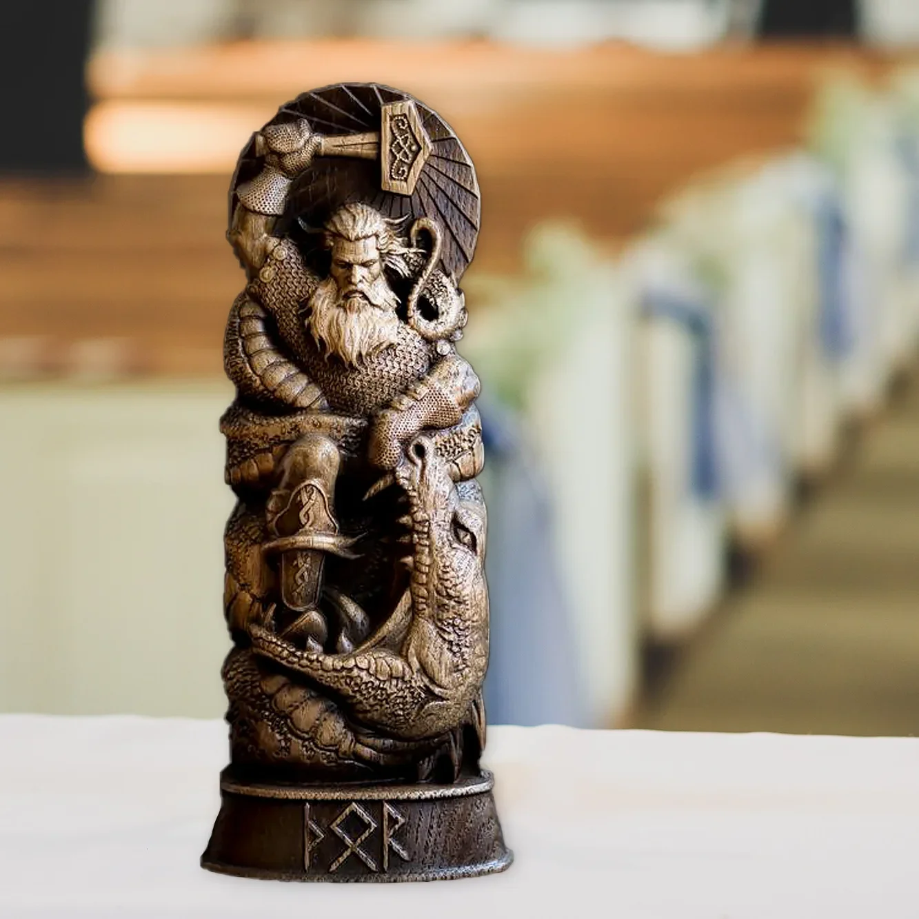 Statue of Thor / Loki / Freyja, the War Goddess - European Deity Statue, Home Decoration