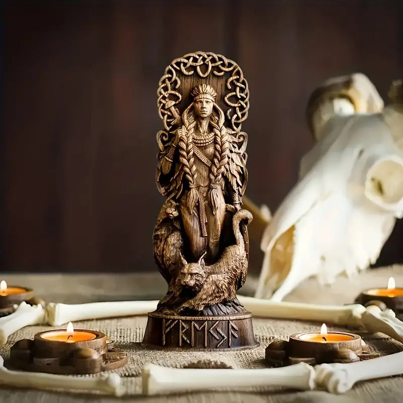 Statue of Thor / Loki / Freyja, the War Goddess - European Deity Statue, Home Decoration