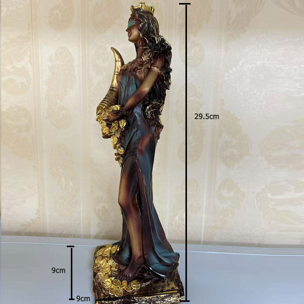 Statue of Buena Fortuna, the Goddess of Fortune and Wealth