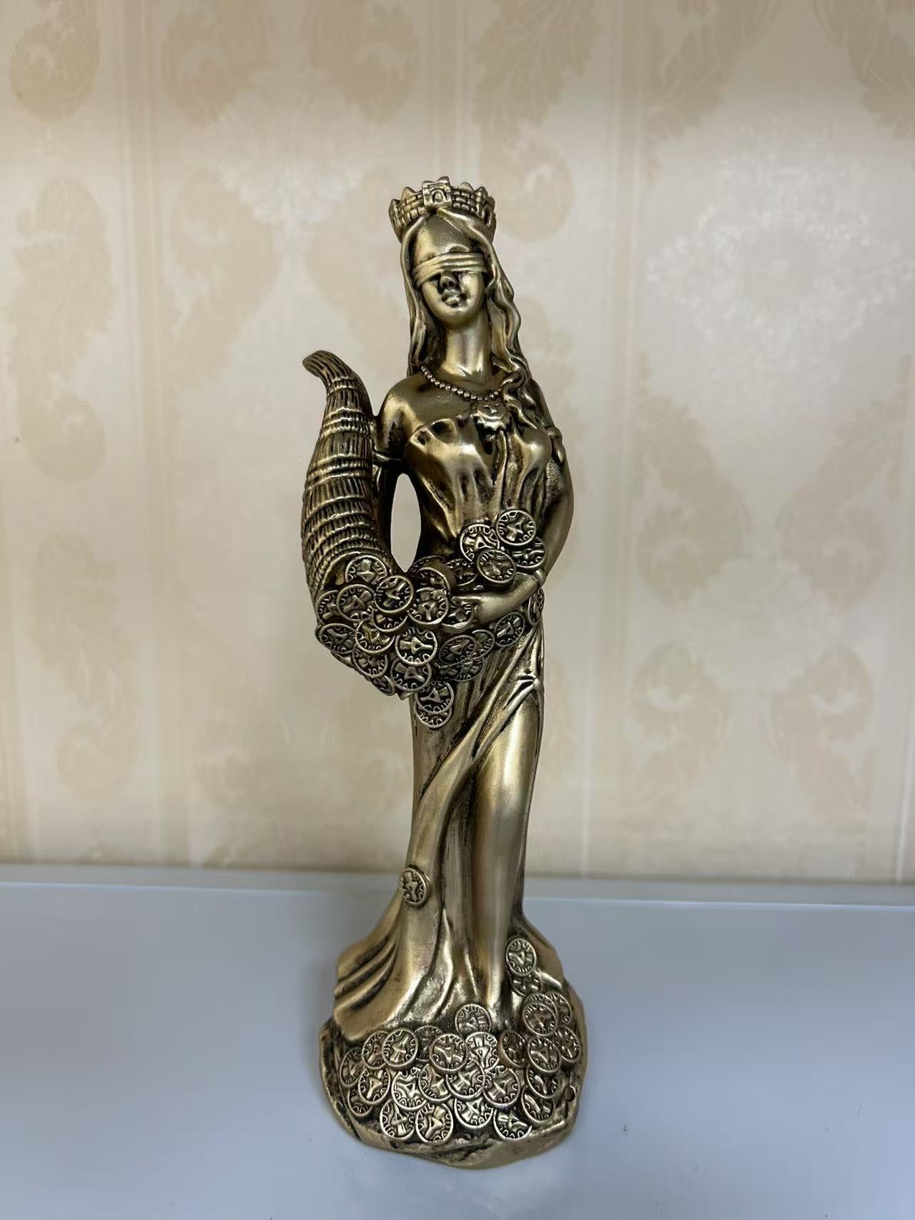 Statue of Buena Fortuna, the Goddess of Fortune and Wealth