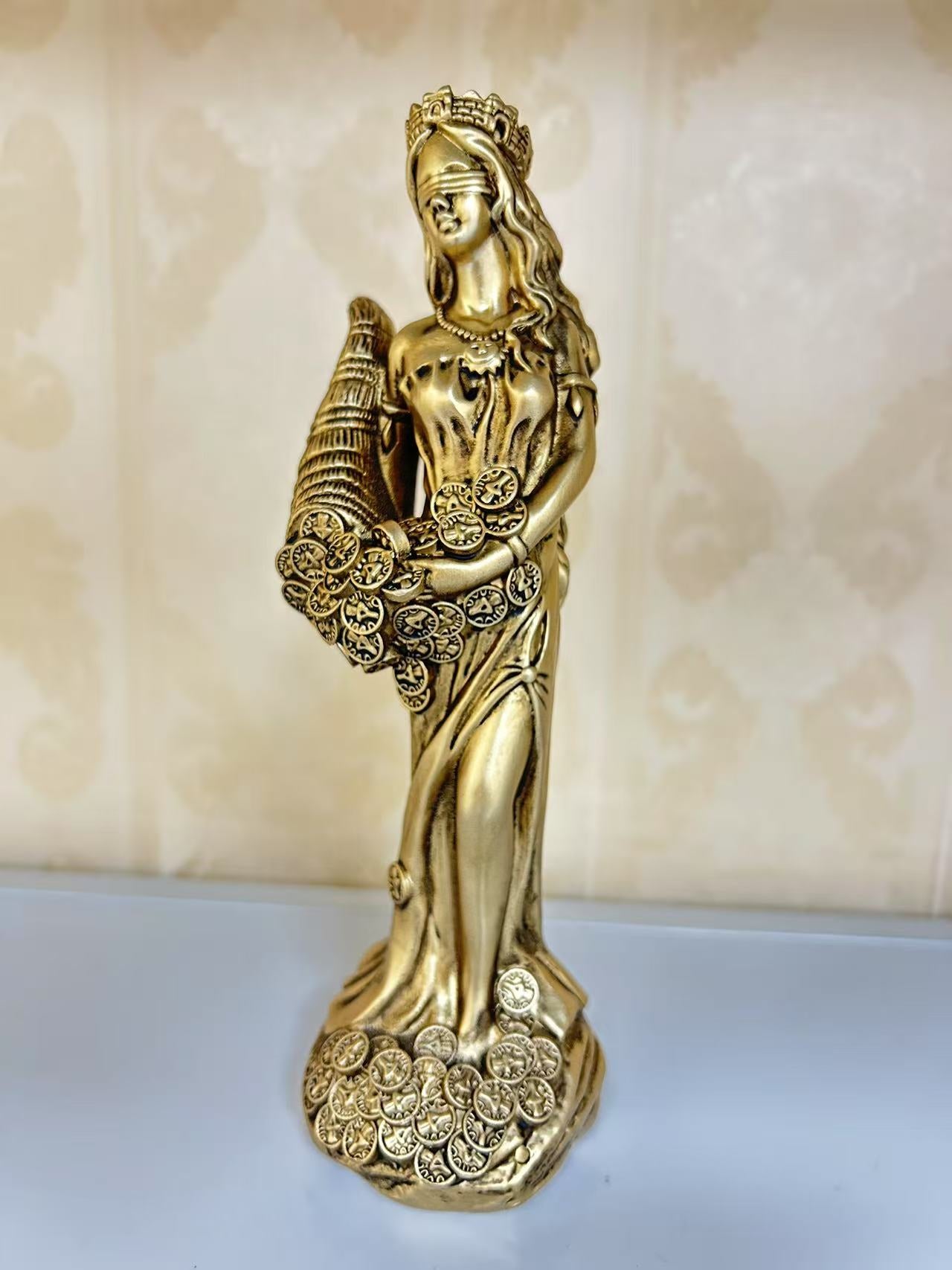 Statue of Buena Fortuna, the Goddess of Fortune and Wealth