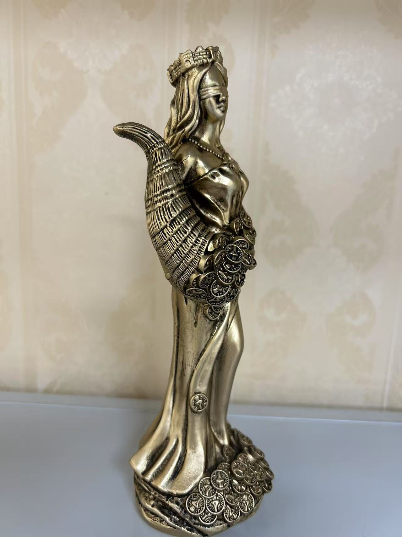 Statue of Buena Fortuna, the Goddess of Fortune and Wealth
