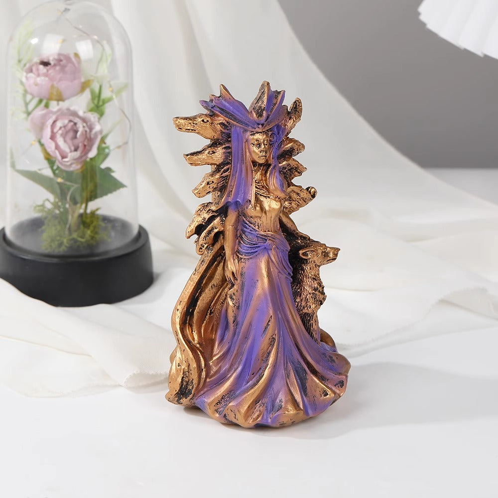 Magic goddess statue Resin Hecate Triple Goddess Statue