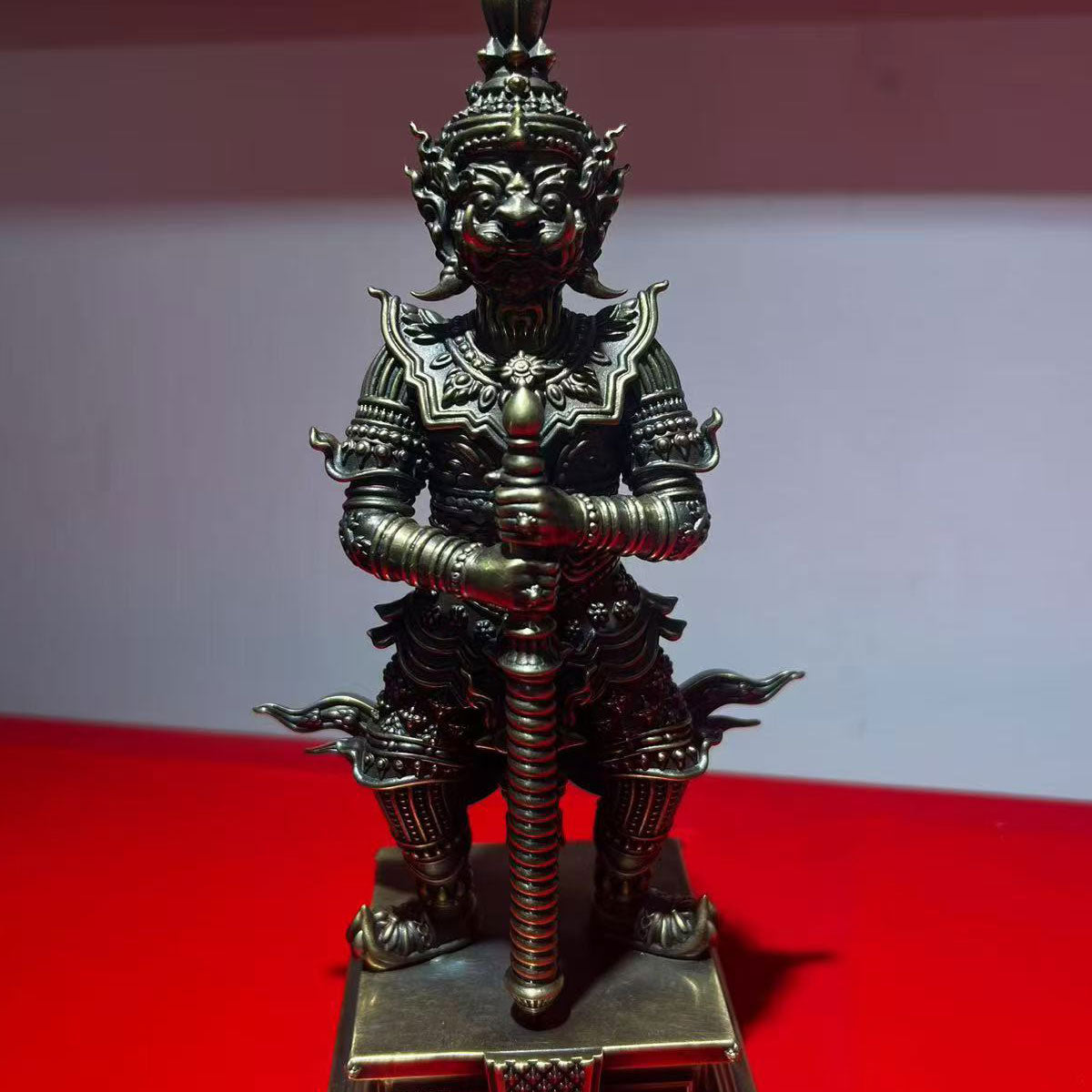 Thai Ghost King Buddha Statue, Cast in Pure Copper, Handmade