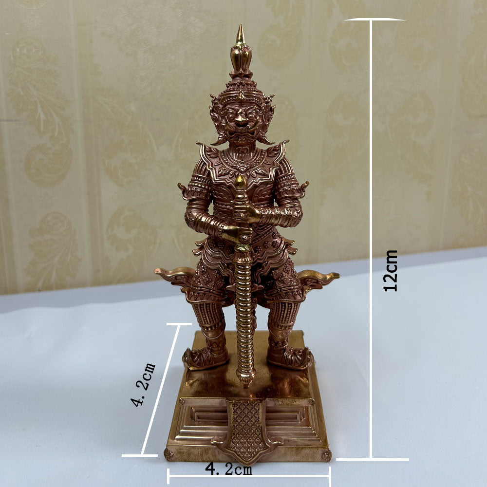 Thai Ghost King Buddha Statue, Cast in Pure Copper, Handmade