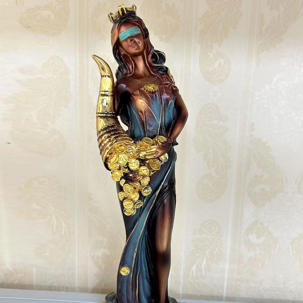 Statue of Buena Fortuna, the Goddess of Fortune and Wealth