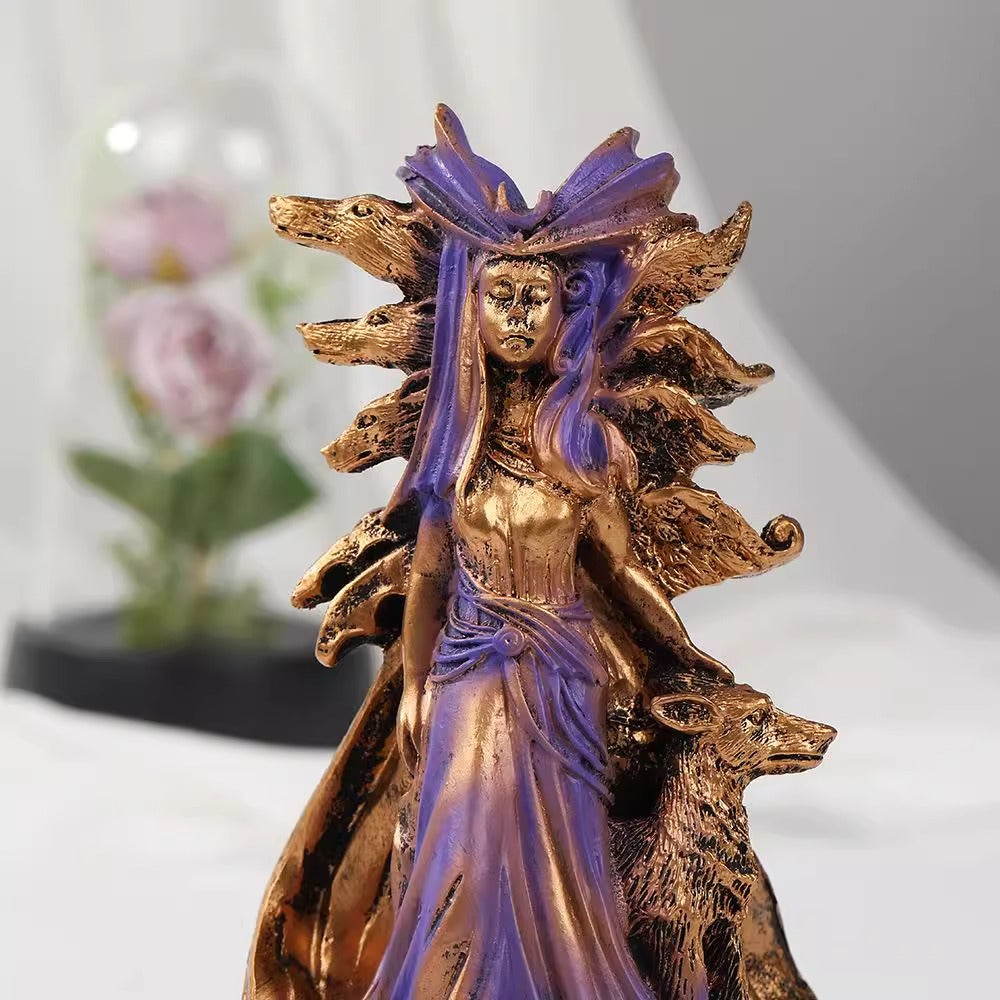 Magic goddess statue Resin Hecate Triple Goddess Statue