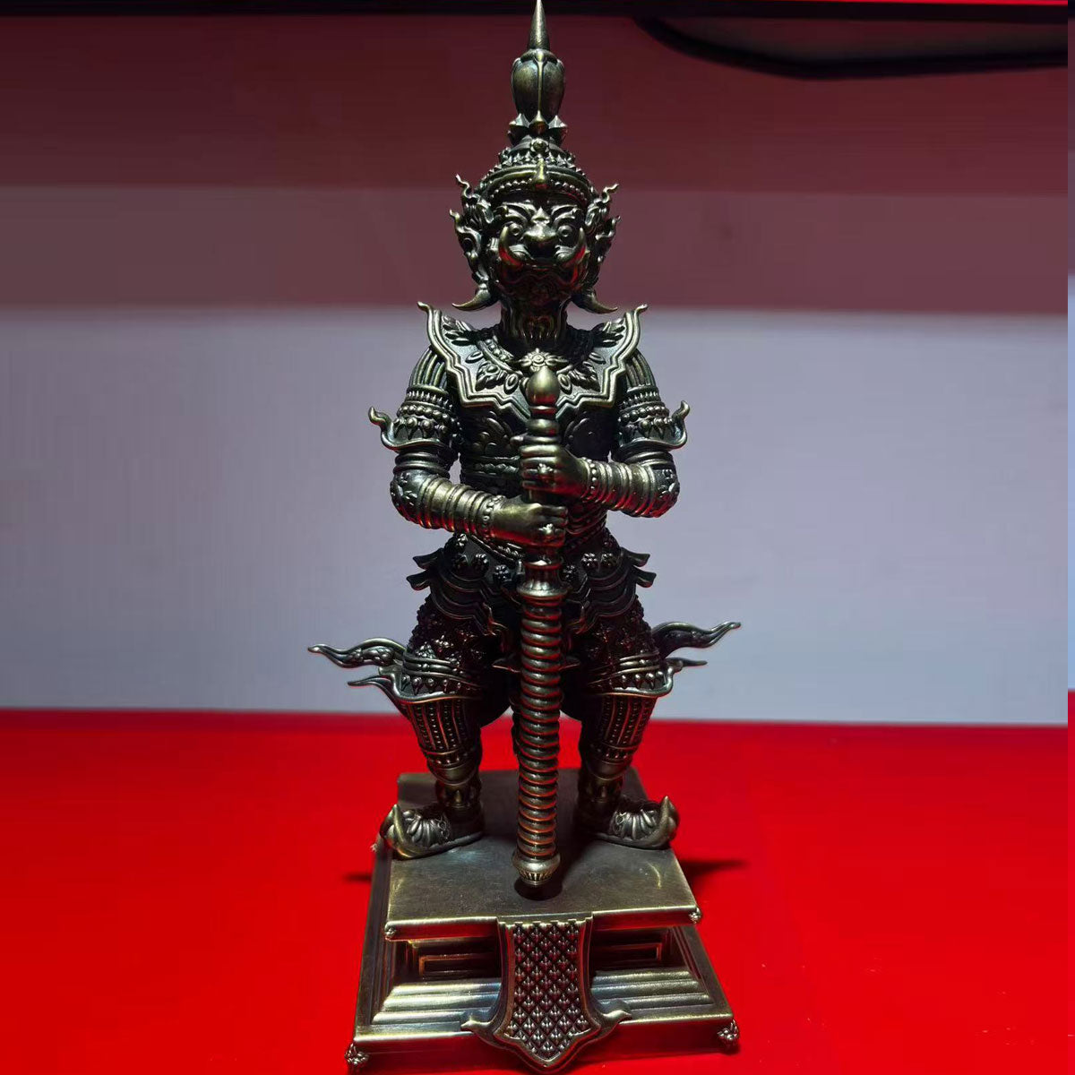 Thai Ghost King Buddha Statue, Cast in Pure Copper, Handmade