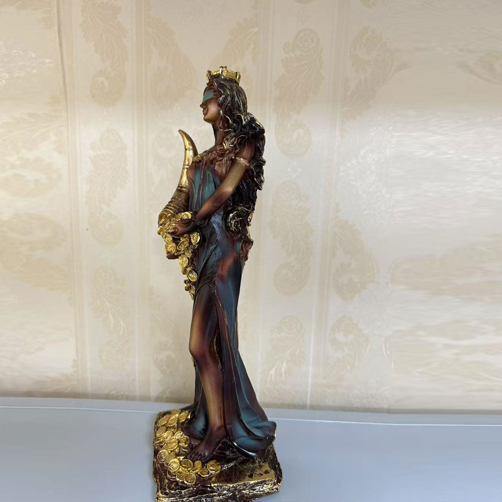 Statue of Buena Fortuna, the Goddess of Fortune and Wealth
