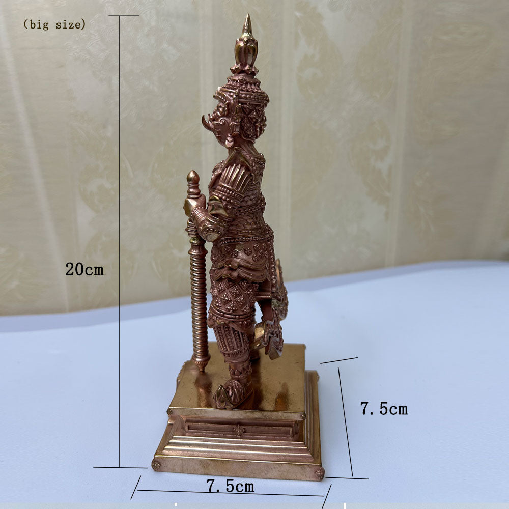 Thai Ghost King Buddha Statue, Cast in Pure Copper, Handmade