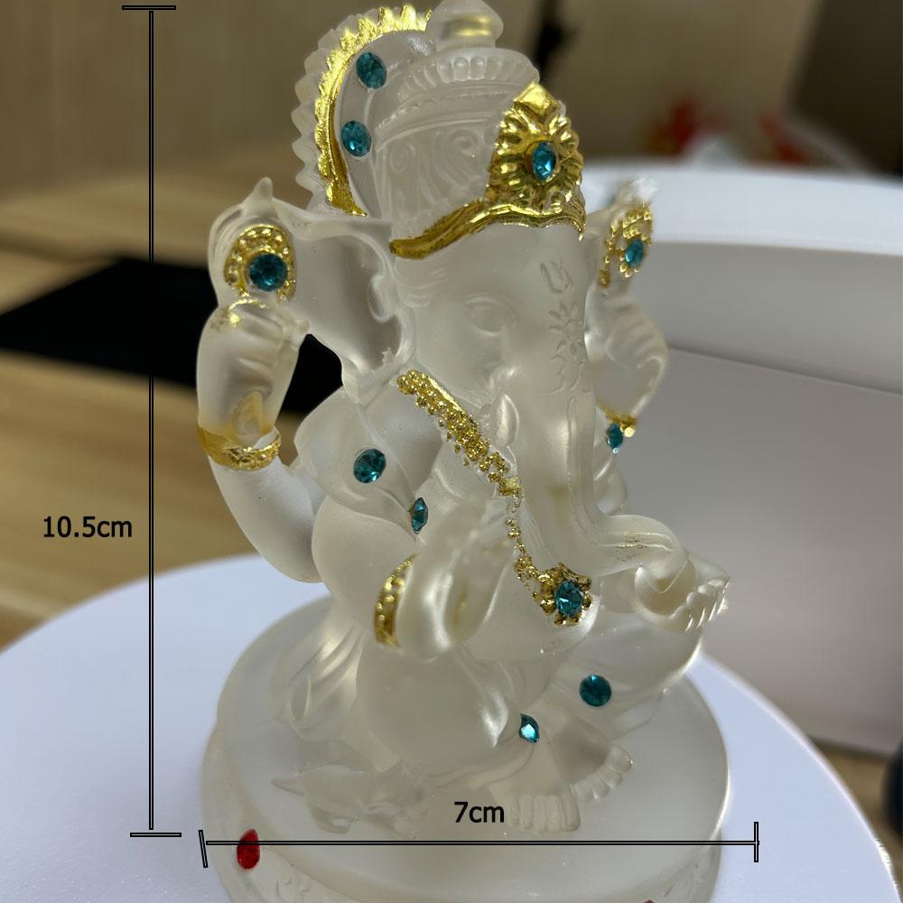 Ganesha God resin decoration car decoration Elephant God God of Wealth Buddha Elephant God Success, happiness, luck and peace home crafts decoration Goddess of fortune