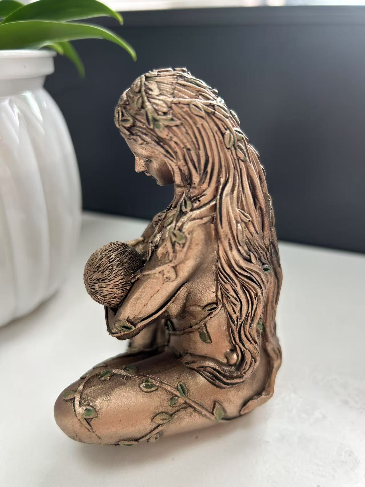 Earth mother statue, home decor,