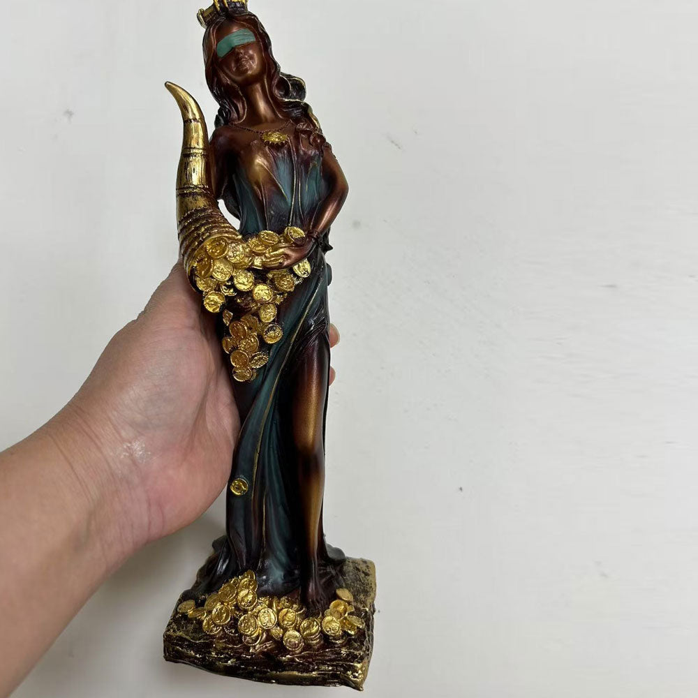 Statue of Buena Fortuna, the Goddess of Fortune and Wealth