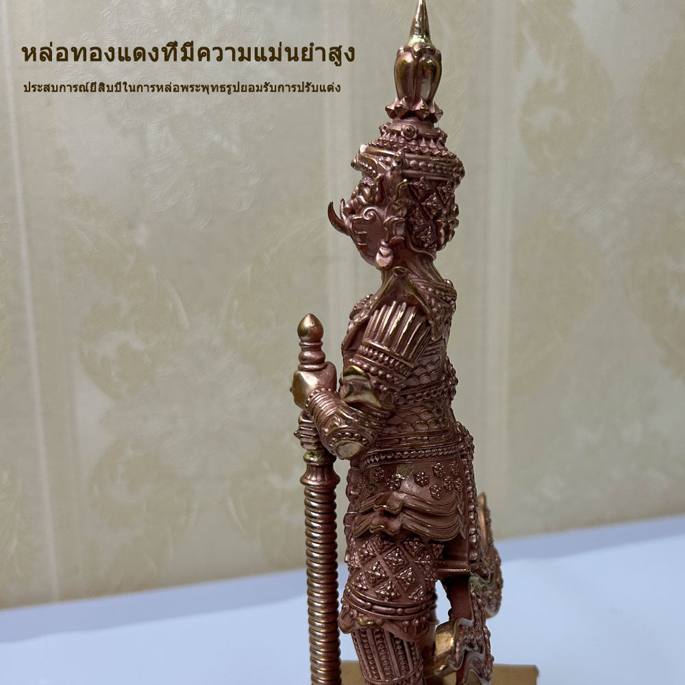 Thai Ghost King Buddha Statue, Cast in Pure Copper, Handmade