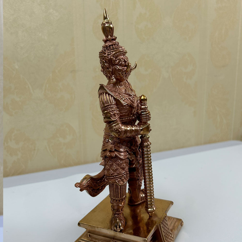 Thai Ghost King Buddha Statue, Cast in Pure Copper, Handmade