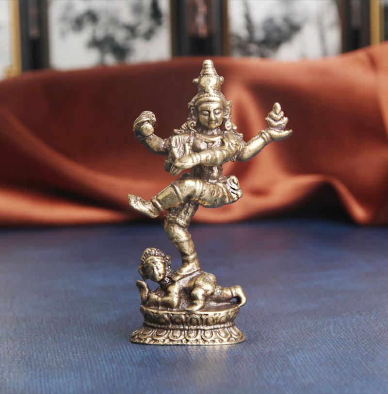 Pure Copper Statue of Shiva (Nataraja Form)
