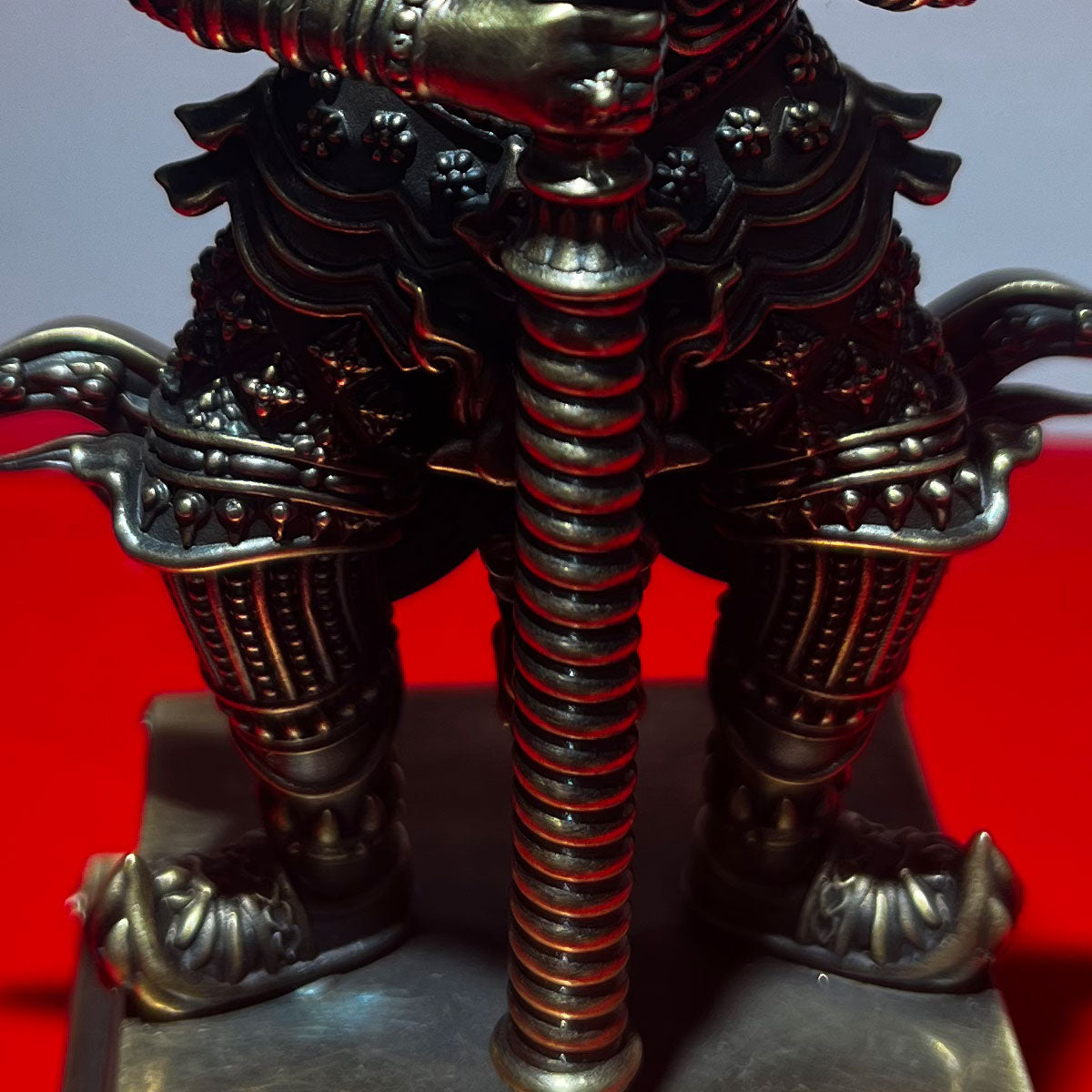 Thai Ghost King Buddha Statue, Cast in Pure Copper, Handmade