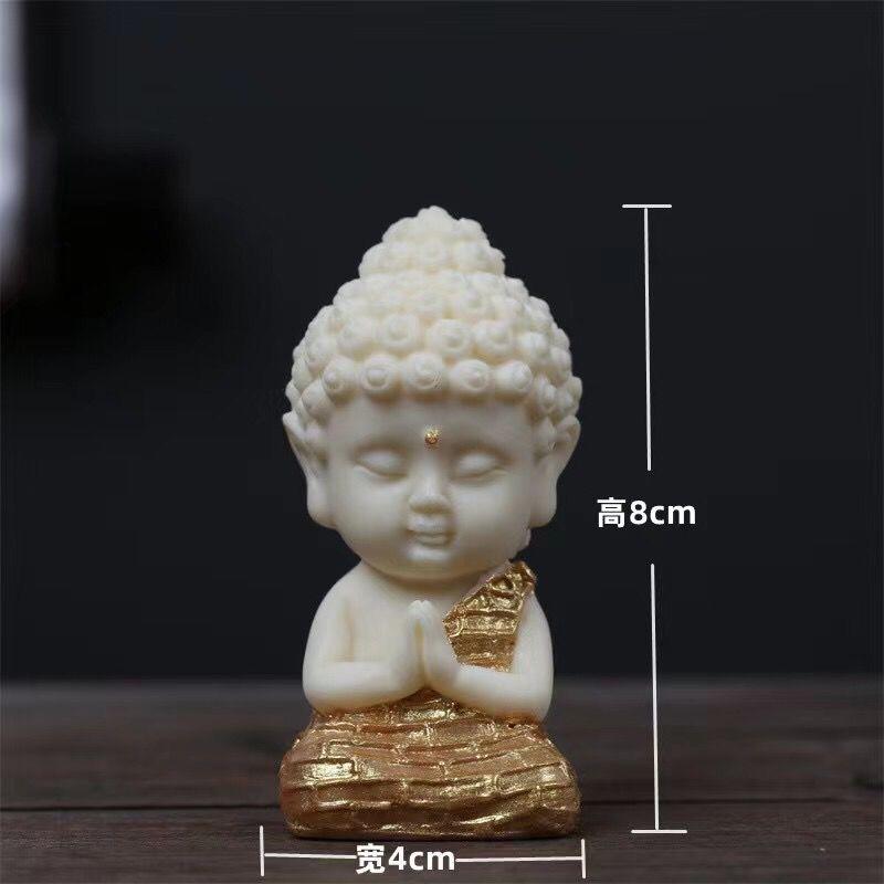 Bodhi lotus flower ornaments, Sakyamuni Buddha statue car interior ornaments, home decoration ornaments, religious Buddha statue