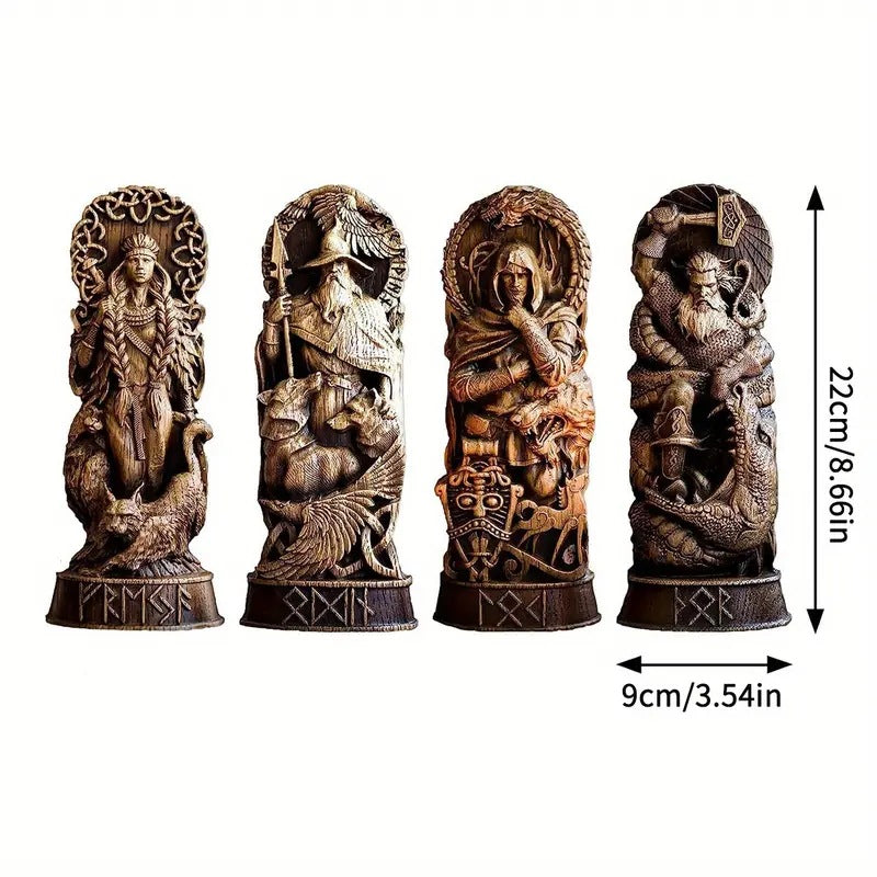 Statue of Thor / Loki / Freyja, the War Goddess - European Deity Statue, Home Decoration